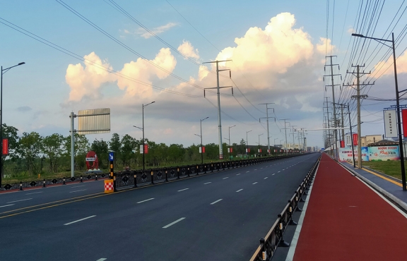 提升改造完成后的春順路，暢安舒美